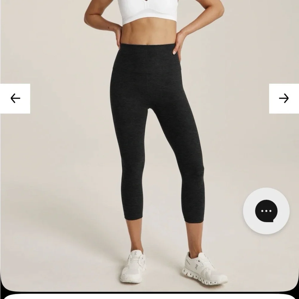 Beyond Yoga Spacedye Walk And Talk High-Waisted Leggings, Teal, Size Large - Picture 6 of 7